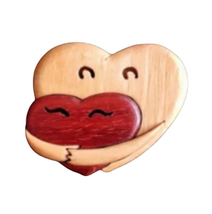 Pendentif Cœur Rouge Créatif en Bois pour la Saint-Valentin OEM/ODM – Nouveauté Artisanale Idéale pour les Fêtes – Vente en Gros Direct Usine - Product Image 5