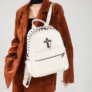 <strong>Women</strong> Quality <strong>Leather</strong> Backpacks for Girls Sac a Dos Casual Daypack <strong>Black</strong> Vintage Backpack School Bags Mochila <strong>Rucksack</strong> - Product Image 4