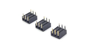 ขั้วต่อแบบหัวเสียบตัวเมีย ระยะพิทช์ 2.54 มม. แถวเดียว แบบเสียบสองด้าน สำหรับ PCB ความสูง 8.1 มม./ความกว้าง 3.4 มม. ความกว้างของขา 7.87 มม. วัสดุ PA6T 1*3P - Product Image 3