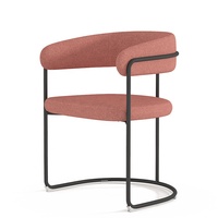 Canapé à cadre tubulaire rétro matelassé, Design creux, avec mousse à haute élasticité, rond en métal, pour salon, pour bureau, Vip,