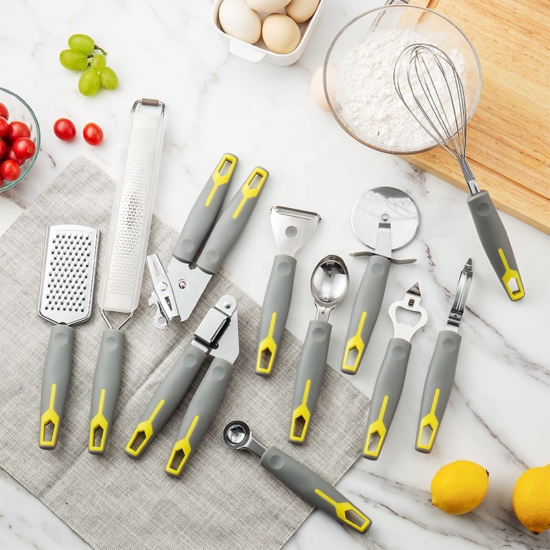 Новый дизайн 2021, набор кухонной посуды из нержавеющей стали с нескользящей безопасной ручкой из ПП