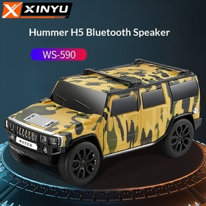 Haut-parleur de voiture bleu ODM/OEM, modèle <span class=keywords><strong>Hummer</strong></span> <span class=keywords><strong>H5</strong></span> WS-590, avec basses puissantes, charge USB, lecteur de carte TF, radio FM et batterie de 1000-2000 mAh - Product Image 3
