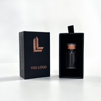 Boîte coulissante de luxe en carton doré résistant aux rayures, personnalisable par le fabricant, pour l'emballage de flacons de cosmétiques et de parfums