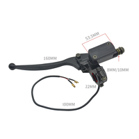 Levier de frein hydraulique avant 8 mm et 10 mm pour motos, scooters, motos tout-terrain, VTT et quads – Accessoires
