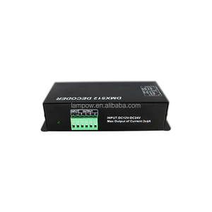 Decoder DMX512 8A <span class=keywords><strong>RGB</strong></span> Berkualitas Tinggi, Driver <span class=keywords><strong>Dimmer</strong></span> <span class=keywords><strong>LED</strong></span> 3CH 12V/24V dengan Layar Digital, Casing Besi, Pengontrol <span class=keywords><strong>DMX</strong></span> untuk Lampu Panggung - Product Image 4