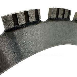 Lame de scie <span class=keywords><strong>diamant</strong></span>ée en acier allié de qualité industrielle, soudée au laser, pour la découpe de murs et de sols en béton, support personnalisé OEM - Product Image 3