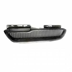 Pour Hyundai <span class=keywords><strong>Genesis</strong></span> Coupé 2009-2011, Grille avant en fibre de carbone sans emblème, <span class=keywords><strong>Masque</strong></span> fantôme, Grille d'admission d'air, Pièces de modification - Product Image 2