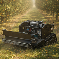Livraison Gratuite – Tondeuse Débroussailleuse Télécommandée Diesel 1000mm, Moteur Puissant 22cv, Idéale pour l'Entretien des Zones Inclinées et des Ceintures Vertes