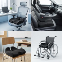 Coussin Orthopédique en Mousse à Mémoire de Forme pour Soulagement Hémorroïdaire et Prostatique, Rehausseur de Fessiers, pour Femmes Enceintes et Fauteuils Roulants, avec Logo Personnalisé – Vente en Gros