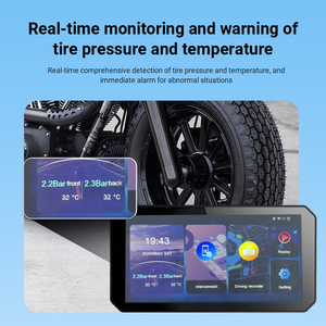 6 inch không thấm nước Máy ảnh xe máy không dây Carplay Android Auto Wifi Monitor <span class=keywords><strong>Dash</strong></span> Cam TPMS - Product Image 5