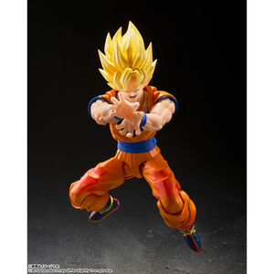Figura de Acción Original de BANDAI, Spirits Super Saiyan Son Goku, Modelo de PVC SHF, Juguete de Colección, Comienza la Batalla - Product Image 2