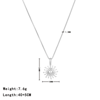 G4581 Collier Vintage Simple Couple Or Argent Pendentif Soleil Collier Chaîne Acier Inoxydable Hommes Femmes Accessoires