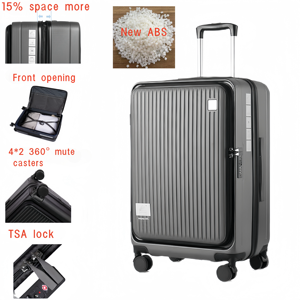 Bộ vali kéo có logo OEM, chất liệu ABS, bánh xe xoay, khóa TSA, ngăn mở phía trước, họa tiết hoạt hình, dành cho học sinh/du lịch, đựng laptop, hành lý xách tay, dành cho nữ - Product Image 6