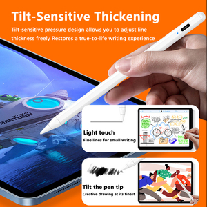 ปากกาสไตลัสแบบ Capacitive สำหรับ <span class=keywords><strong>iPad</strong></span> 2018-2026 ขายส่ง, รองรับการเอียง, ด้ามจับหนาพิเศษ, ป้องกันการสัมผัสโดยฝ่ามือ, ติดตั้งด้วยแม่เหล็ก, ชาร์จผ่านพอร์ต Type-C - Product Image 3