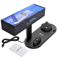 Support de chargeur sans fil 10W pour IPhone Station de charge rapide Station de charge de bureau pour Samsung