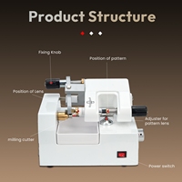 Machine de découpe automatique de verres de lunettes Aist Optics CP-4A, équipement optique pour la découpe de verres de lunettes