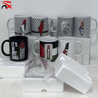Mug en céramique personnalisé avec logo, motif carte palestinienne et imprimé pastèque, 11 oz, blanc, pour café et thé, souvenir de Palestine