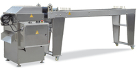 Ligne de production de panure de pain avec mélangeur et friteuse, panure de pain Panko, capacité 200-500 kg/h, 380V