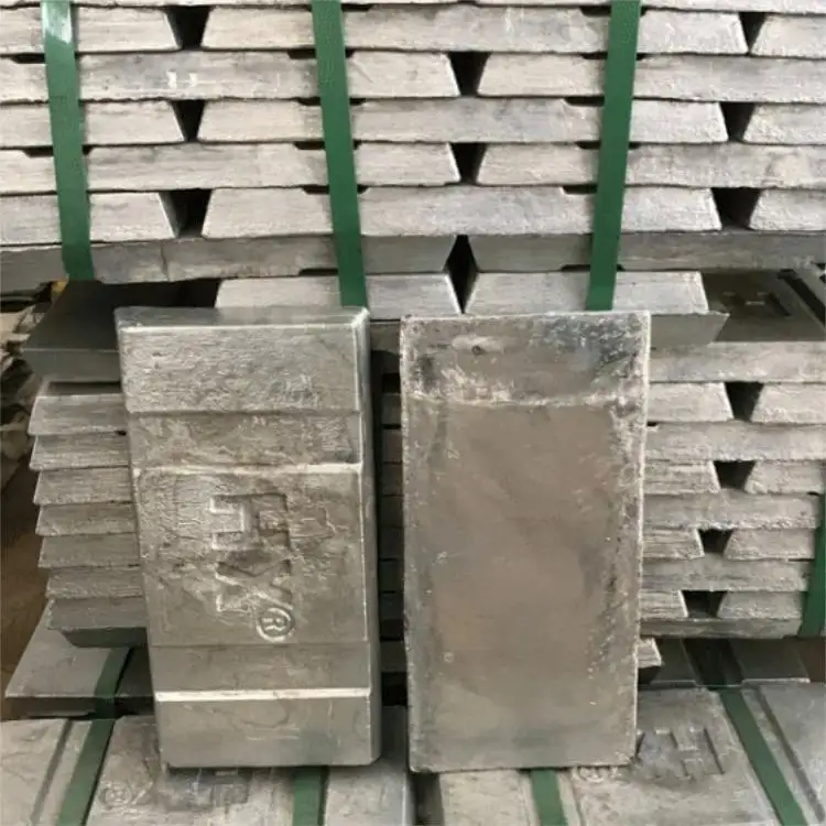 Batang logam seng 99.995% batang logam seng seri abu-abu perak murni kecuali produksi 99.997%