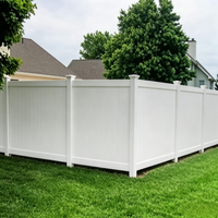 Clôture murale en PVC blanc FenTech 6x8 pieds - Écologique, antirouille, montage facile pour balcon et jardin