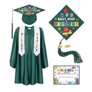 Toga y birrete de graduación para preescolar y jardín de infancia con borla 2026, estola de graduación y certificado para niños pequeños - Product Image 3