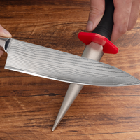 Aiguiseur de couteaux de style japonais, aiguiseur de couteaux en diamant avec manche, pour la cuisine