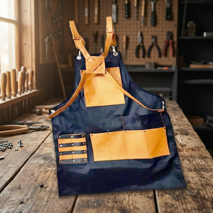 Tablier de Barbier Professionnel en Denim Lavable avec Bretelles Croisées Réglables – Marque ASAP BEAUTY PAKISTAN - Product Image 5