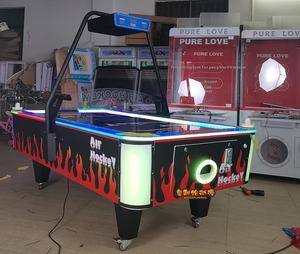 Máquina de Hockey de Aire Interactiva Grande para Dos Jugadores, Operada con Monedas, Ideal para Parques, Salas de Juegos, Padres e Hijos, en Inglés - Product Image 2