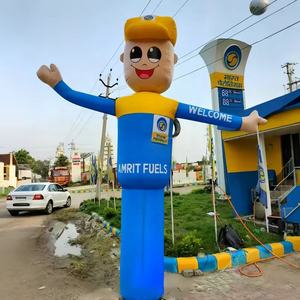 Bailarina de aire inflable barata con publicidad, precio competitivo para eventos, tubo inflable de aire de <span class=keywords><strong>pizza</strong></span> alta, bailarina de Chef con ondas - Product Image 4