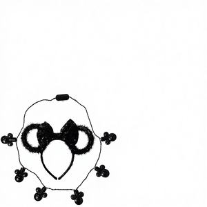 Lot de 150 serre-têtes Minnie Mouse en guirlande scintillante avec collier LED, marque HER, à sequins, pour femmes, stock entrepôt Chine - Product Image 1