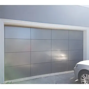 Porte de garage automatique électrique segmentée en aluminium sans cadre de style italien Grandsea porte de garage pliante télécommandée