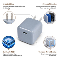 Charger Cepat Ringan Super Mini 30W PD QC PPS Tipe-C GaN Langsung dari Pabrik, Colokan EU untuk Laptop, Earphone, Perjalanan, Portabel