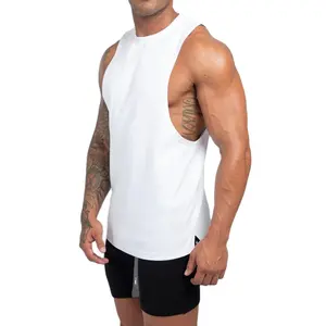 Customization fitness workout lightweight breathable quick dry singlet gym tank top for men
