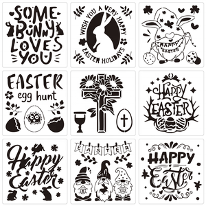 <span class=keywords><strong>Plantillas</strong></span> de Pascua PET hueco DIY pintado a mano graffiti pintura en aerosol plantilla al por mayor - Product Image 5