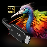 Kabel Colorii TBT5 Thunderbolt 5 1 Meter Mendukung 120G 80G Bersertifikat Intel