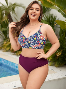 <span class=keywords><strong>Zaful</strong></span> ชุดว่ายน้ำบิกินี่เอวสูงสำหรับผู้หญิงชุดว่ายน้ำบิกินี่ดันทรงไซส์ใหญ่พิเศษ - Product Image 3