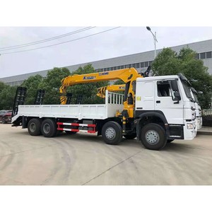 Camion grue Howo 8X4 14 tonnes avec grue à flèche télescopique et échelle arrière - Product Image 6