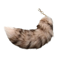 2026 Vente en gros de queues de renard véritable 35-40CM, queues de renard moelleuses, queues de fourrure animale, accessoires décoratifs, pendentifs porte-clés
