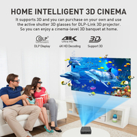 Projecteur vidéo Full HD Topleo, meilleur projecteur intelligent portable Android P11, projecteur cinéma laser portable, mini projecteur DLP domestique 4K
