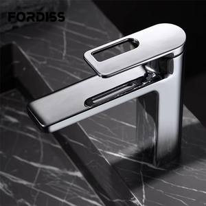 Grifo de Lavabo de Baño Monomando de Cobre Personalizable de Lujo, Mezclador de Agua Fría y Caliente, Proveedor de Fábrica - Product Image 1