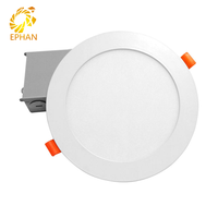 Plafonnier LED carré Ce Saa 2power 3cct tricolore IP54 pour salle, sans scintillement, type downlight