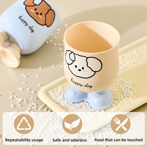 Gobelet de bain de bouche créatif en plastique écologique, motif dessin animé mignon, grande taille, simple, pour brosse à dents - Product Image 3