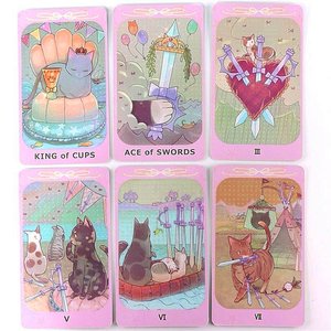 Set di Carte dei Tarocchi Dream Cat, Gioco da Tavolo, Gioco di Divinazione. Stampa a Colori di Alta Qualità, Personalizzazione su Misura - Product Image 4