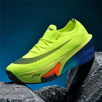 Chaussures décontractées pour hommes, baskets de marche en maille tissée tendance, antidérapantes, plateforme augmentant la taille, semelle compensée, design de créateur