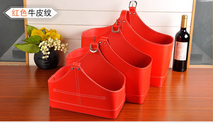 Cesto Regalo in Pelle PU di Alta Qualità e Grande Capacità per Regali Promozionali e Aziendali, Cesto Portariviste - Product Image 6
