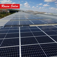 Panneau solaire bifacial à double vitrage 750w monocristallin N-TOPCON avec garantie de 30 ans, système de panneaux solaires pour l'industrie commerciale