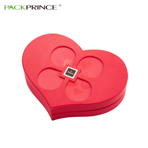 Lujo Premium personalizado impreso Rosa de embalaje de regalo reciclar cartón de papel rojo en forma de corazón caja de <span class=keywords><strong>flores</strong></span> - Product Image 1