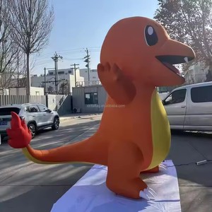 Tùy Chỉnh Kích Thước Linh Vật PVC Khổng Lồ <span class=keywords><strong>Inflatable</strong></span> Bóng Nhân Vật Dễ Thương Phim Hoạt Hình Lửa Rồng Không Thấm Nước Cho Quảng Cáo Khuyến Mãi - Product Image 5