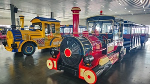 Fiberglass Material Handmade Customized Trackless <b>Train</b> for Entertainment Venues New <b>Train</b> for Sale - Product Image 3