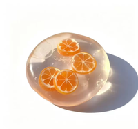Jouet anti-stress souple en forme de noix de coco translucide, à presser, sans rebond, pour le divertissement et la relaxation – Vente chaude